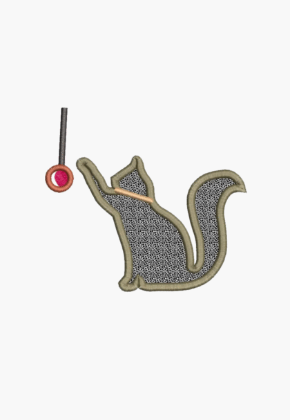 CAT APPLIQUE - Maschinenstickerei Design - Sofortiger Download