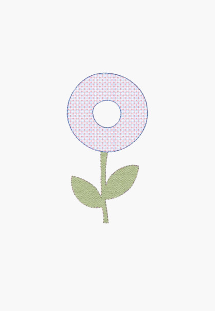 APPLIQUE FLEUR - Motif de broderie à la machine - Téléchargement instantané