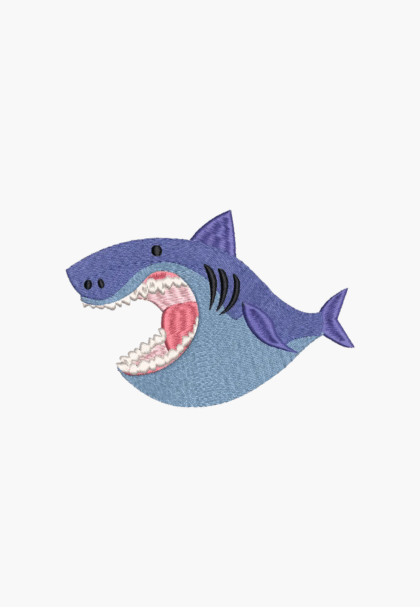 SHARK - Maschinenstickerei Design - Sofortiger Download