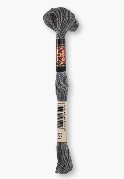 DMC Cotton Perlé 115 – Color 318 – 100% Cotton – 10m Skein