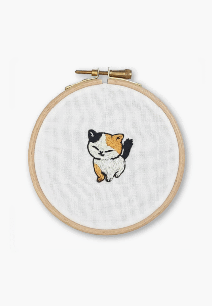 FUKURI - Kit de broderie Kawaii Cat - Débutante