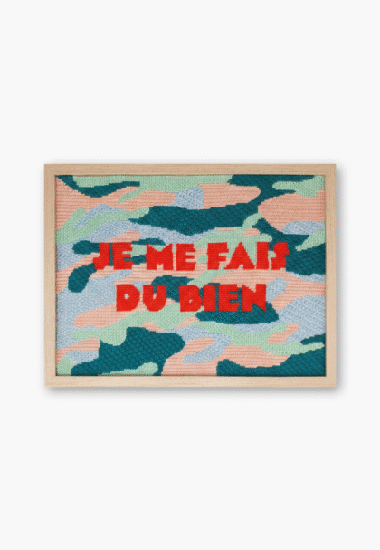 FUKURI - "Je me fais du bien" Kit de toile camouflage - Débutant