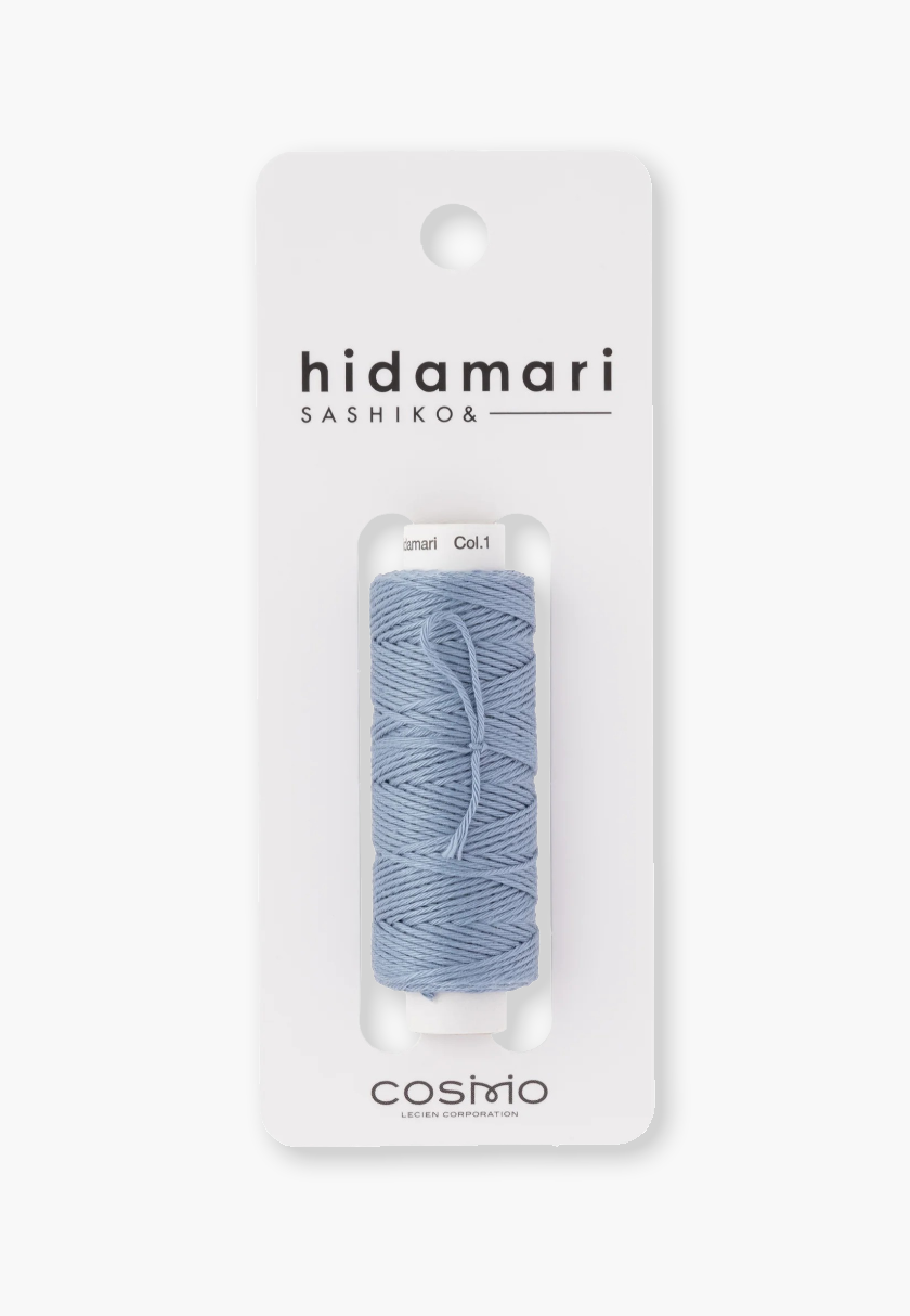 COSMO Hidamari Sashiko Garn 88 - Farbe 1 Russisch Blau - 100% feste Baumwolle