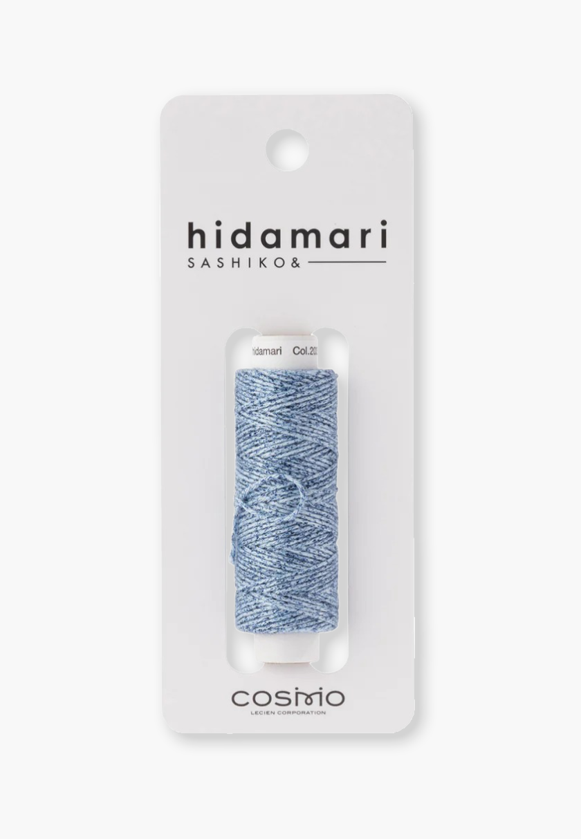 COSMO Hidamari Sashiko Thread 89 - Color 203 Denim Blue - 100% Cotton