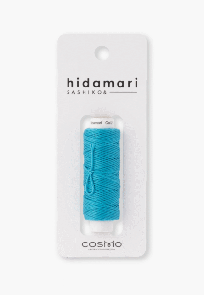 COSMO Hidamari Sashiko Garn 88 - Farbe 2 Karibisches Meer - 100% feste Baumwolle