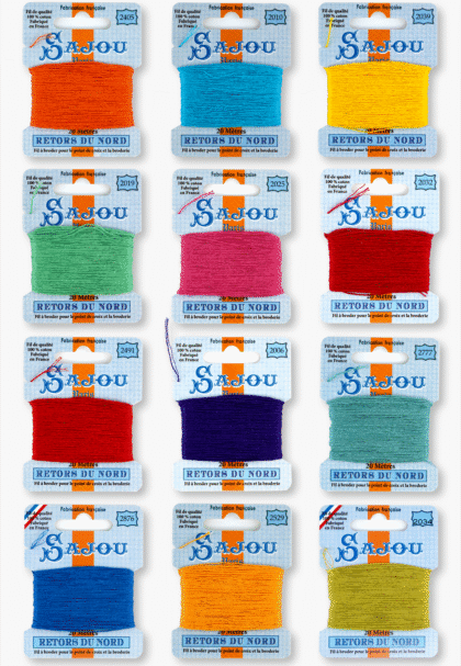 Maison Sajou – Embroidery floss Retors du Nord 12 modern tones box