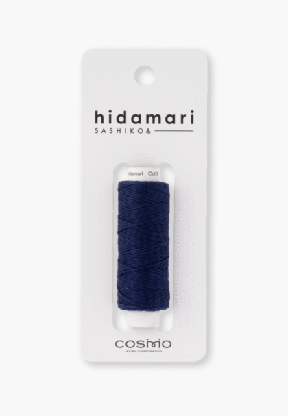COSMO Hidamari Sashiko Garn 88 - Farbe 5 Indigoblau - 100% feste Baumwolle