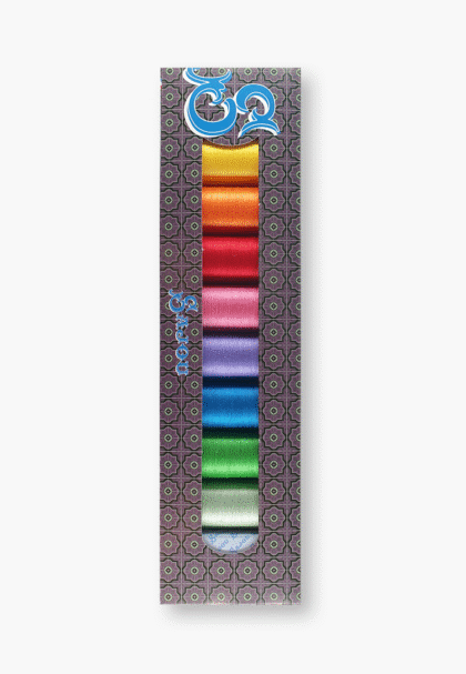 Maison Sajou – Box of 8 Cotton Thread Spools – Bright Tones