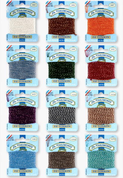 Maison Sajou Toulemonde – Embroidery thread Tonkin box 12 vintage box colours