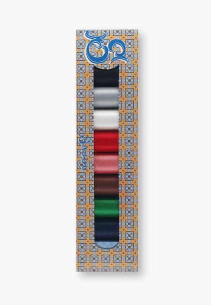 Maison Sajou – Box of 8 Cotton Thread Spools – Classic Tones