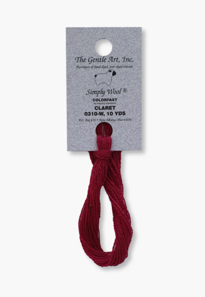 Gentle Art Simply Wool - Claret 0310W - 10 Yards - 100% laine teinte à la main