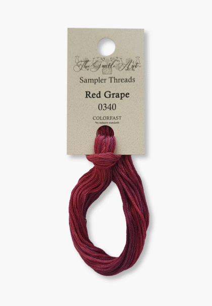 Gentle Art Sampler Threads - Red Grape 0340B - 10 Yards - 100% handgefärbte Baumwolle
