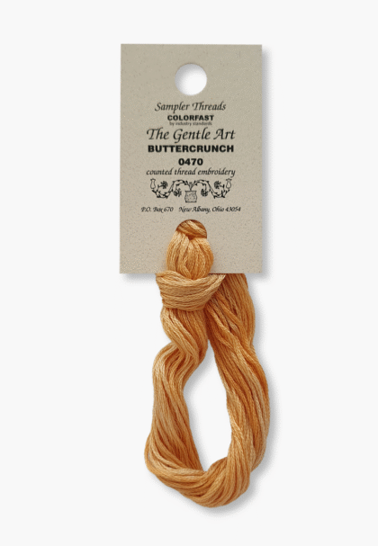 Gentle Art Sampler Threads - Buttercrunch 0470B - 10 Yards - 100% Hand-Dyed Cotton