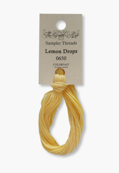 Gentle Art Sampler Threads - Lemon Drops 0650B - 10 Yards - 100% Hand-Dyed Cotton