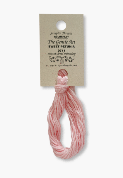 Gentle Art Sampler Threads - Sweet Petunia 0711B - 10 Yards - 100% handgefärbte Baumwolle