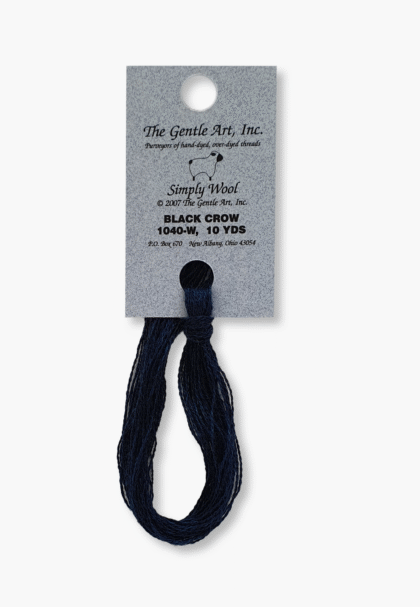 Gentle Art Simply Wool - Black Crow 1040W - 10 verges - 100% laine teinte à la main