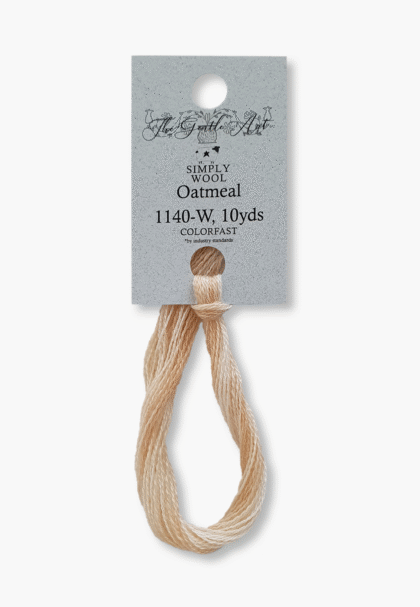 Gentle Art Simply Wool - Oatmeal 1140W - 10 verges - 100% laine teinte à la main