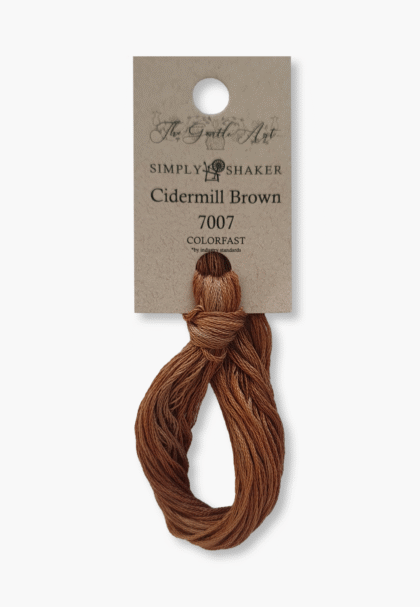 Gentle Art Sampler Threads - Cidermill Brown 7007B - 10 verges - 100 % coton teint à la main