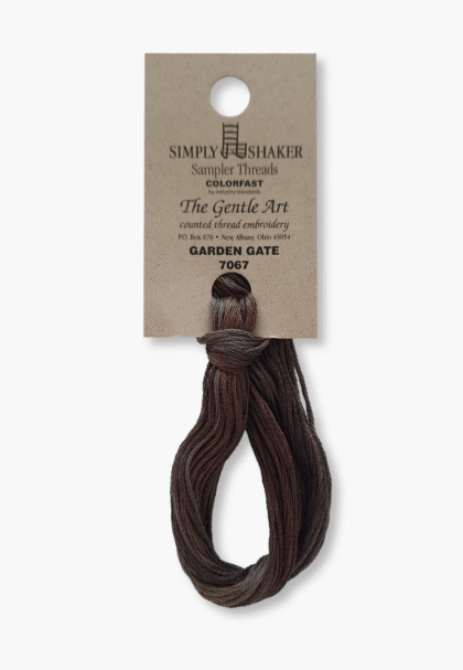 Gentle Art Sampler Threads - Garden Gate 7067B - 10 verges - 100 % coton teint à la main