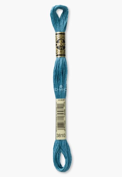 DMC Mouliné Spécial 117MC - Farbe 3810 - 100% Baumwolle - 8m Knäuel