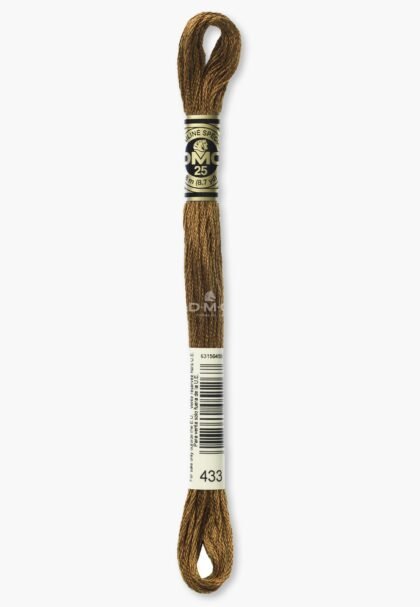 DMC Mouliné Spécial 117MC - Farbe 433 - 100% Baumwolle - 8m Knäuel