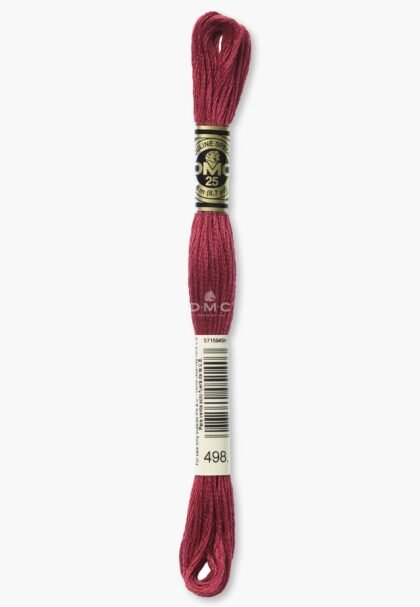 DMC Mouliné Spécial 117MC - Farbe 498 - 100% Baumwolle - 8m Knäuel