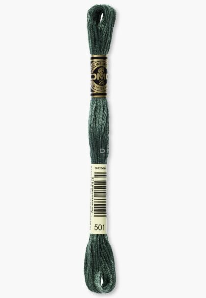 DMC Mouliné Spécial 117MC - Farbe 501 - 100% Baumwolle - 8m Knäuel