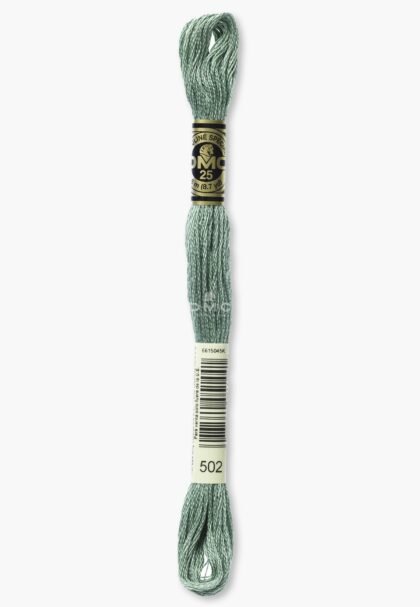 DMC Mouliné Spécial 117MC - Farbe 502 - 100% Baumwolle - 8m Knäuel