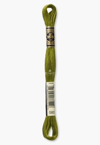 DMC Mouliné Spécial 117MC - Farbe 580 - 100% Baumwolle - 8m Knäuel