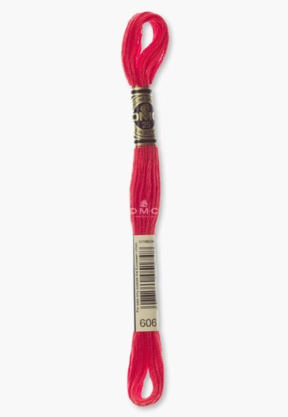 DMC Mouliné Spécial 117MC - Farbe 606 - 100% Baumwolle - 8m Knäuel