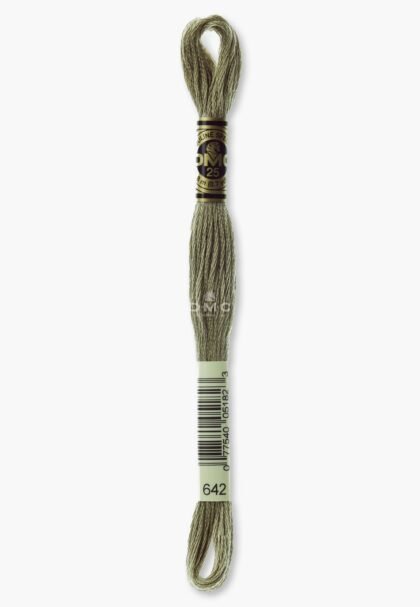 DMC Mouliné Spécial 117MC - Farbe 642 - 100% Baumwolle - 8m Knäuel