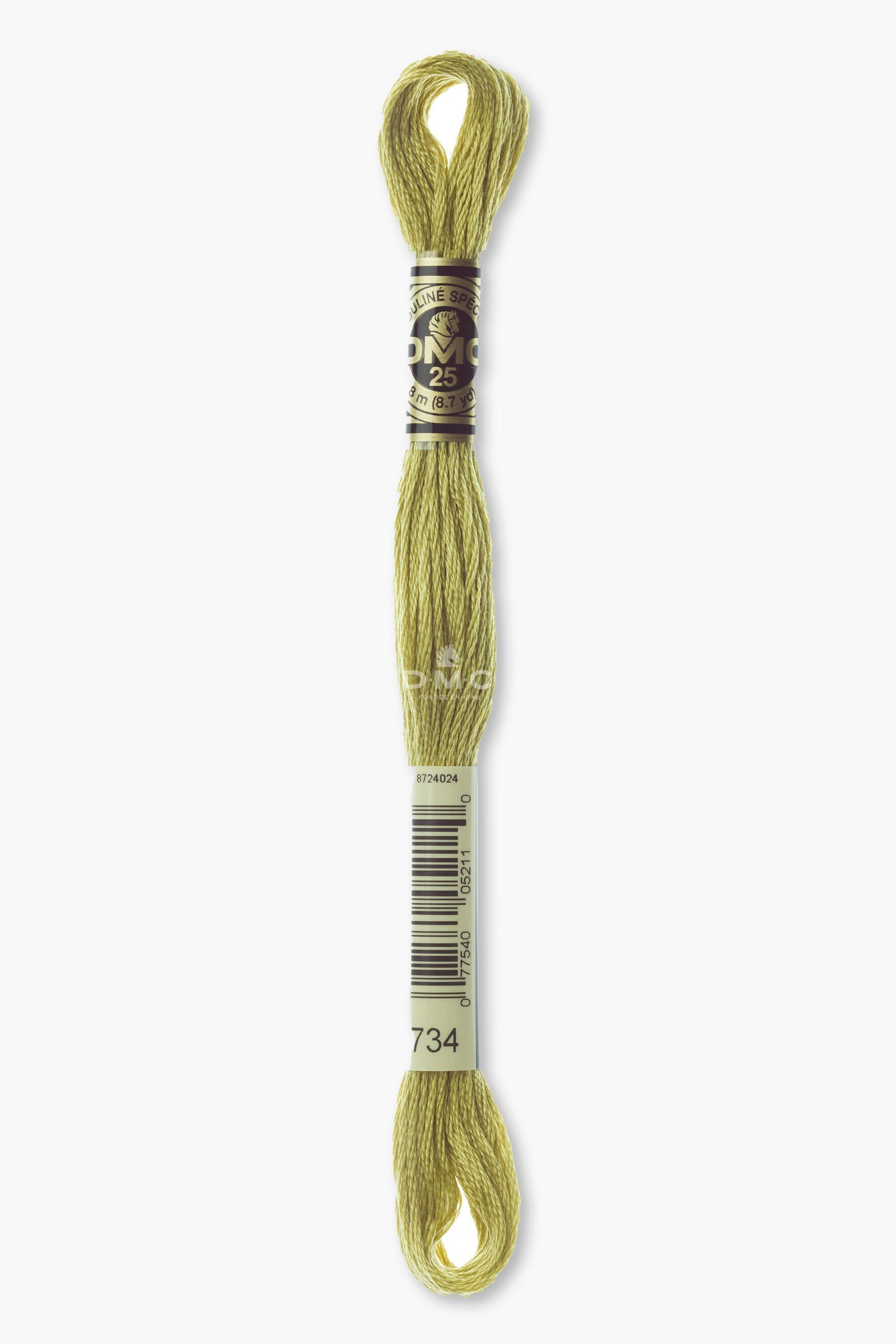 DMC Mouliné Spécial 117MC – Color 734 – 100% Cotton – 8m Skein