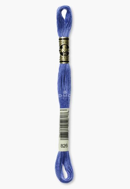 DMC Mouliné Spécial 117MC - Farbe 826 - 100% Baumwolle - 8m Knäuel