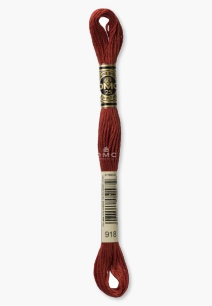 DMC Mouliné Spécial 117MC - Farbe 918 - 100% Baumwolle - 8m Knäuel
