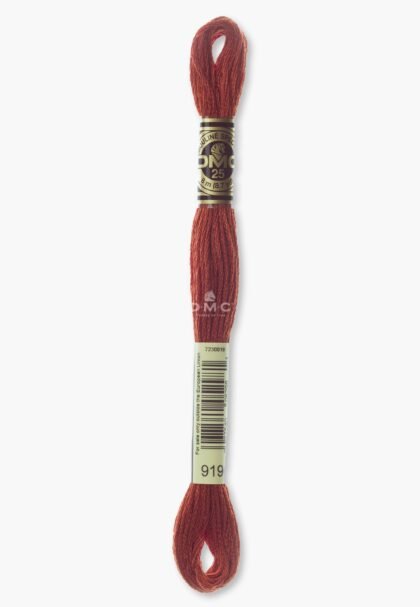 DMC Mouliné Spécial 117MC - Farbe 919 - 100% Baumwolle - 8m Knäuel