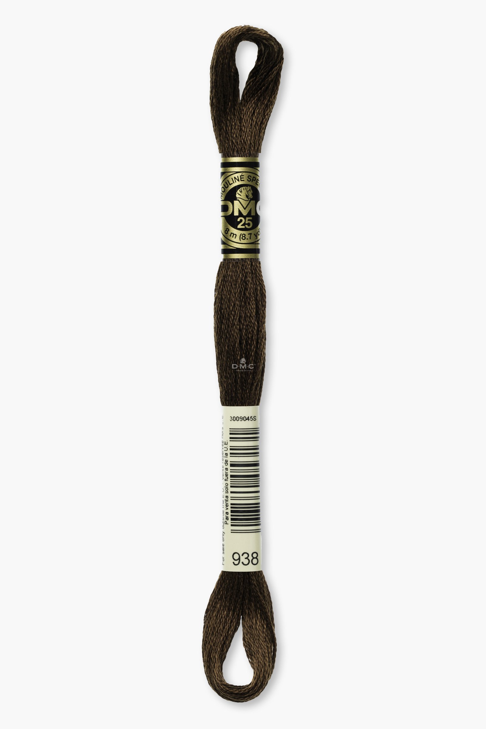DMC Mouliné Spécial 117MC – Color 938 – 100% Cotton – 8m Skein