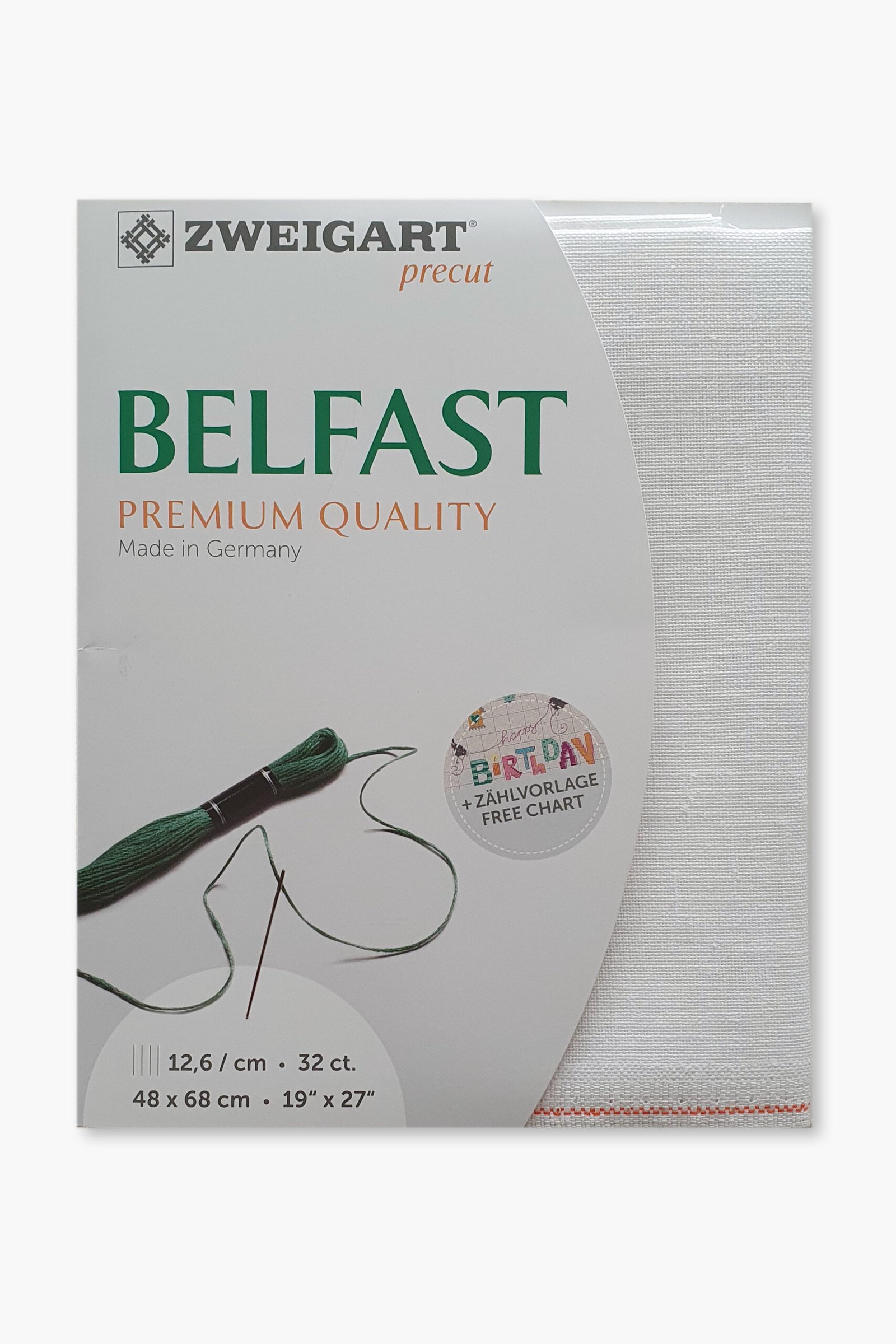ZWEIGART Belfast 3609 – Precut Linen Fabric 32 Count - Colour 100 - (48 × 68 cm) - Image 4