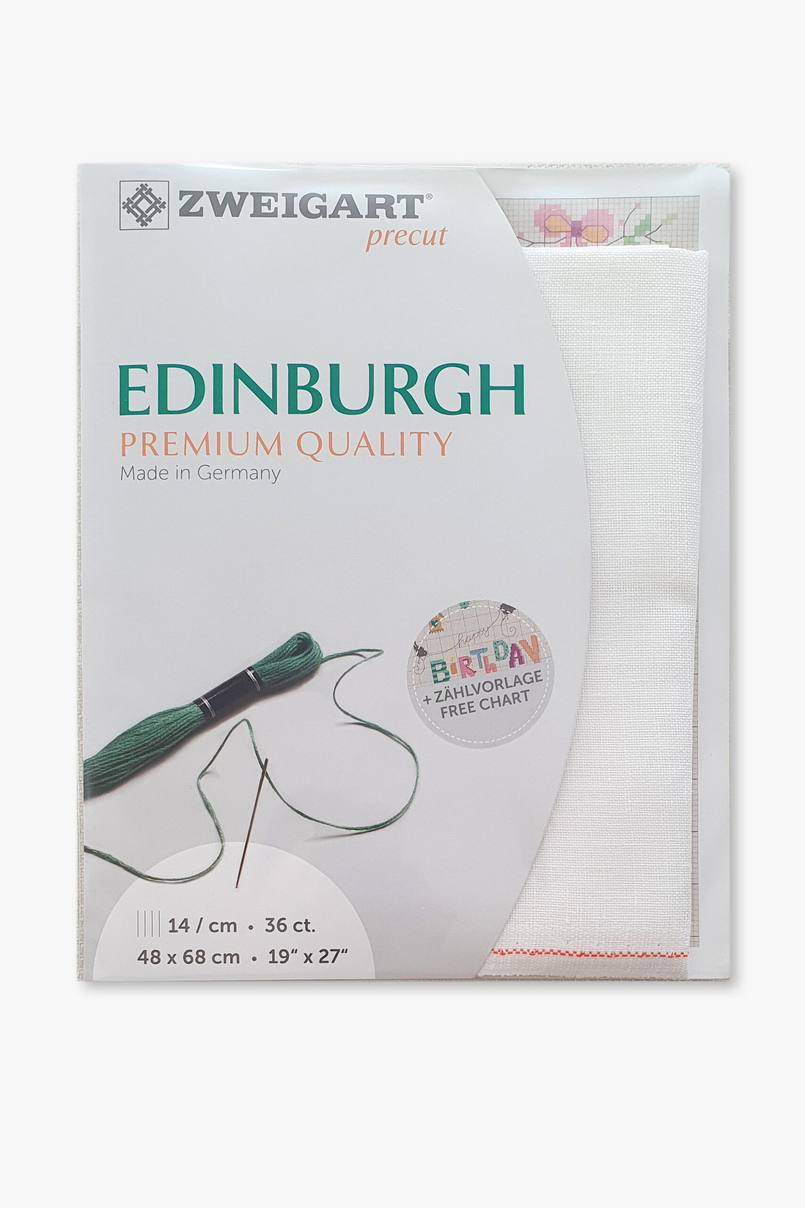 ZWEIGART Edinburgh 36 Count Linen Fabric Colour 100 – 48 × 68 cm - Image 5