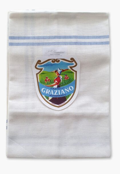 F.lli Graziano ISA Cotton Towel – Light Blue Stripes – Full Aida