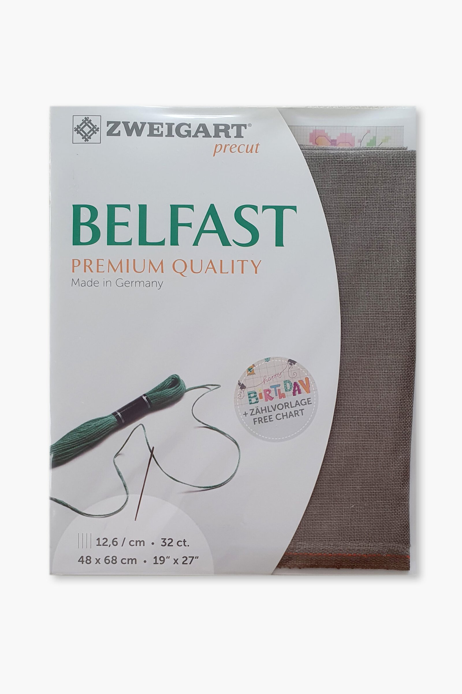 ZWEIGART Belfast 3609 – Tessuto di lino pretagliato 32 count - Colore 7025 - (48 × 68 cm) - immagine 4