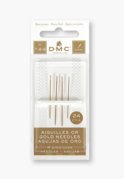 DMC - Goldplattierte Sticknadeln - 4er-Pack (Größen 7, 9, 10)