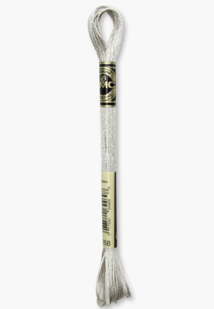 DMC Mouliné Light Effects – Color E168 – Metallic Embroidery – 8 m Skein