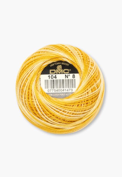 DMC Perlé No. 8 – Color 104 – 100% Cotton – 10 g Thread Ball