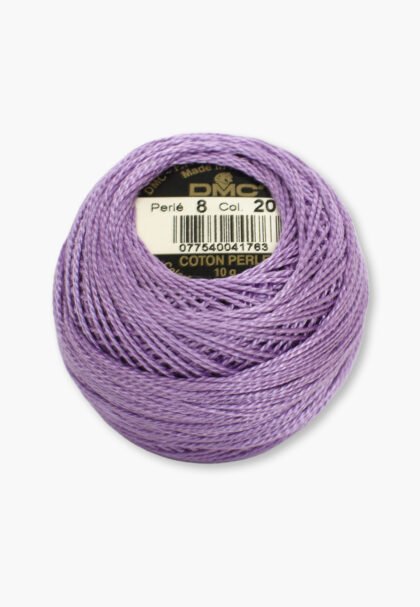 DMC Perlé No. 8 – Color 209 – 100% Cotton – 10 g Thread Ball