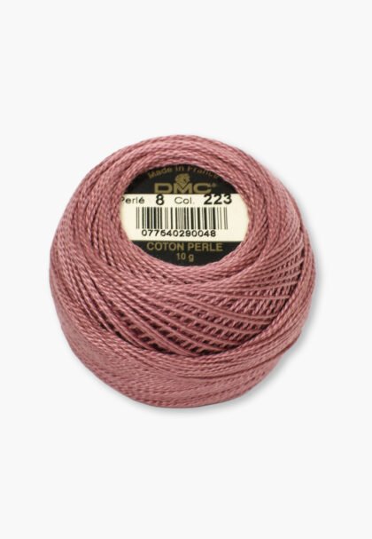 DMC Perlé No. 8 – Color 223 – 100% Cotton – 10 g Thread Ball