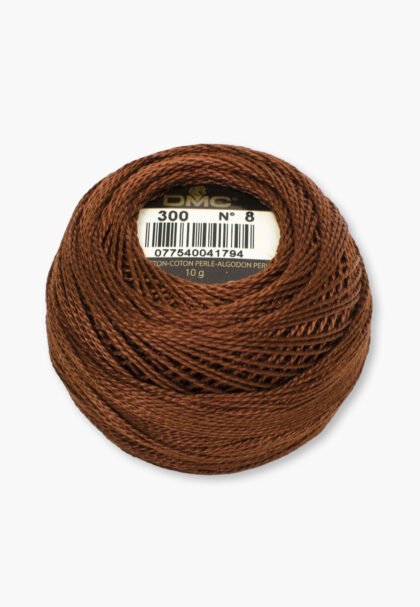DMC Perlé No. 8 – Color 300 – 100% Cotton – 10 g Thread Ball
