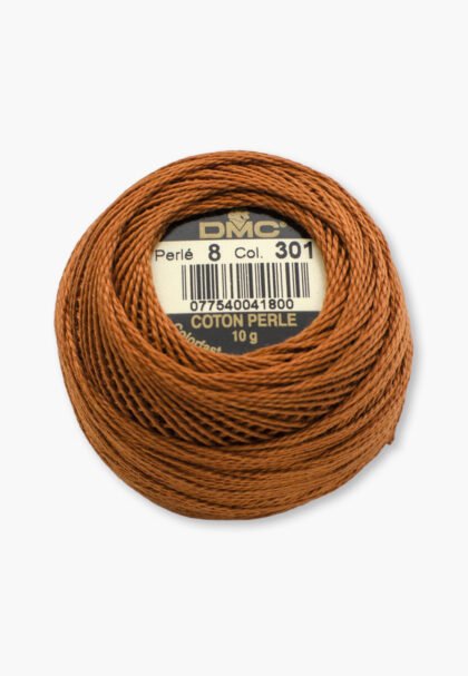 DMC Perlé No. 8 – Color 301 – 100% Cotton – 10 g Thread Ball