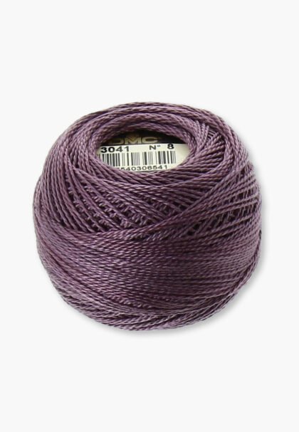 DMC Perlé No. 8 – Color 3041 – 100% Cotton – 10 g Thread Ball