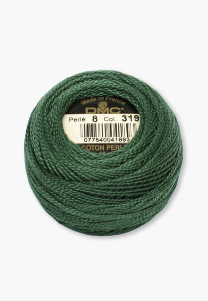 DMC Perlé No. 8 – Color 319 – 100% Cotton – 10 g Thread Ball
