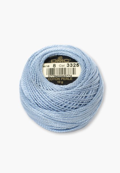 DMC Perlé No. 8 – Color 3325 – 100% Cotton – 10 g Thread Ball